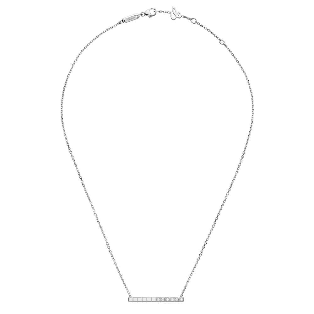 Chopard 18ct White Gold Ice Cube Part Diamond Set Necklace - Berry's Jewellers