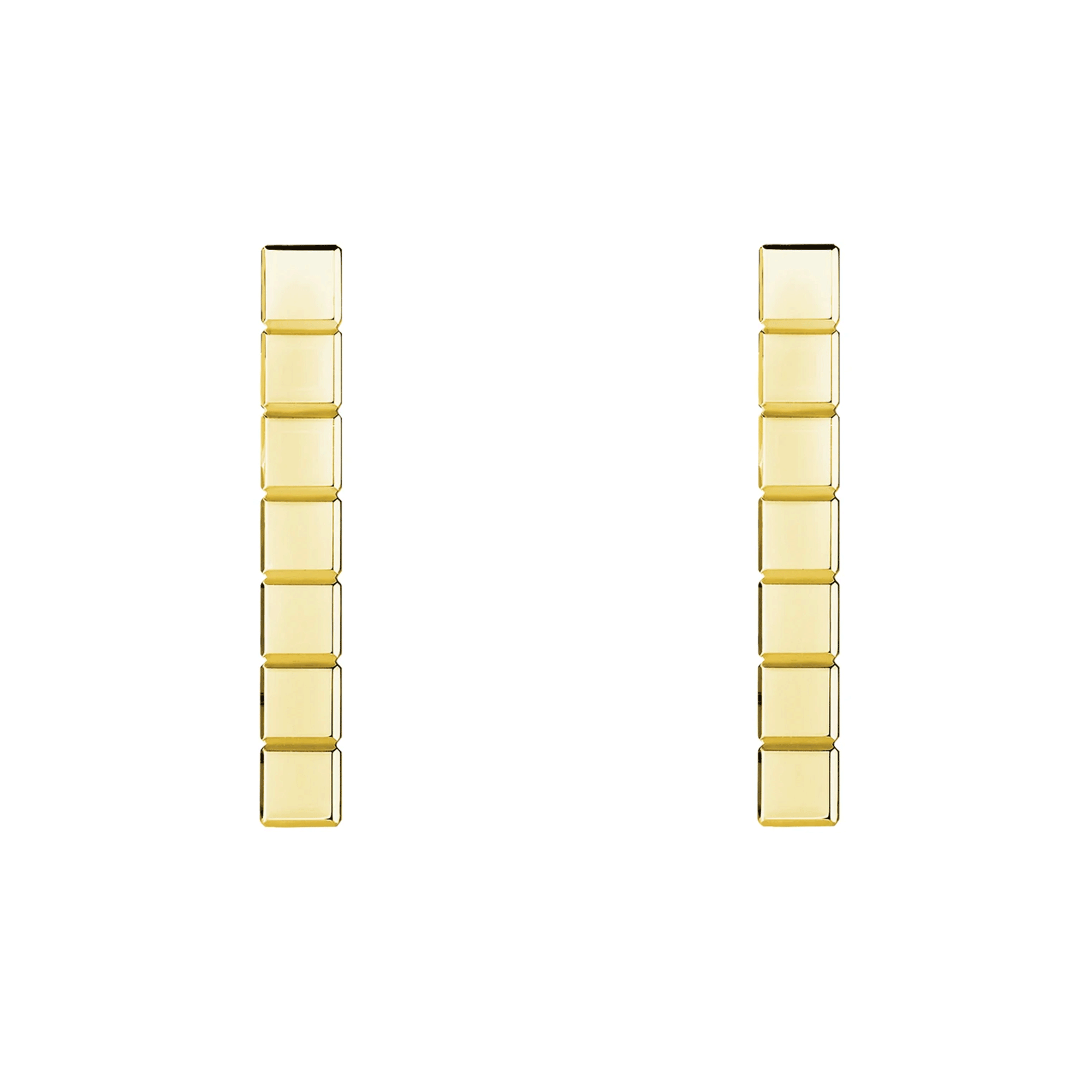 Chopard 18ct Yellow Gold Ice Cube Bar Earrings - Berry's Jewellers