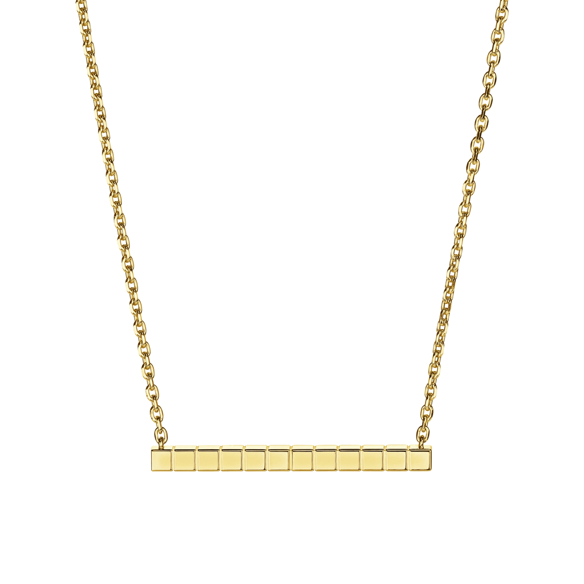 Chopard 18ct Yellow Gold Ice Cube Bar Necklace - Berry's Jewellers