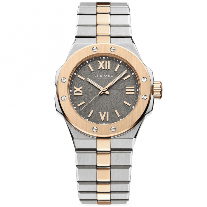 Chopard Alpine Eagle 33mm Steel and 18ct Rose Gold Bracelet Watch - Berry's Jewellers