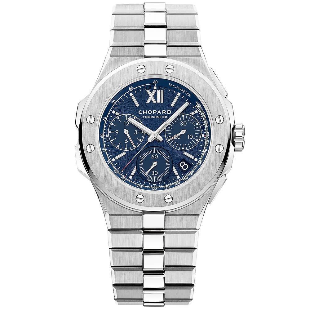 Chopard Alpine Eagle XL 44mm Blue Roman Dial Men's Automatic Chronograph Watch - Berry's Jewellers