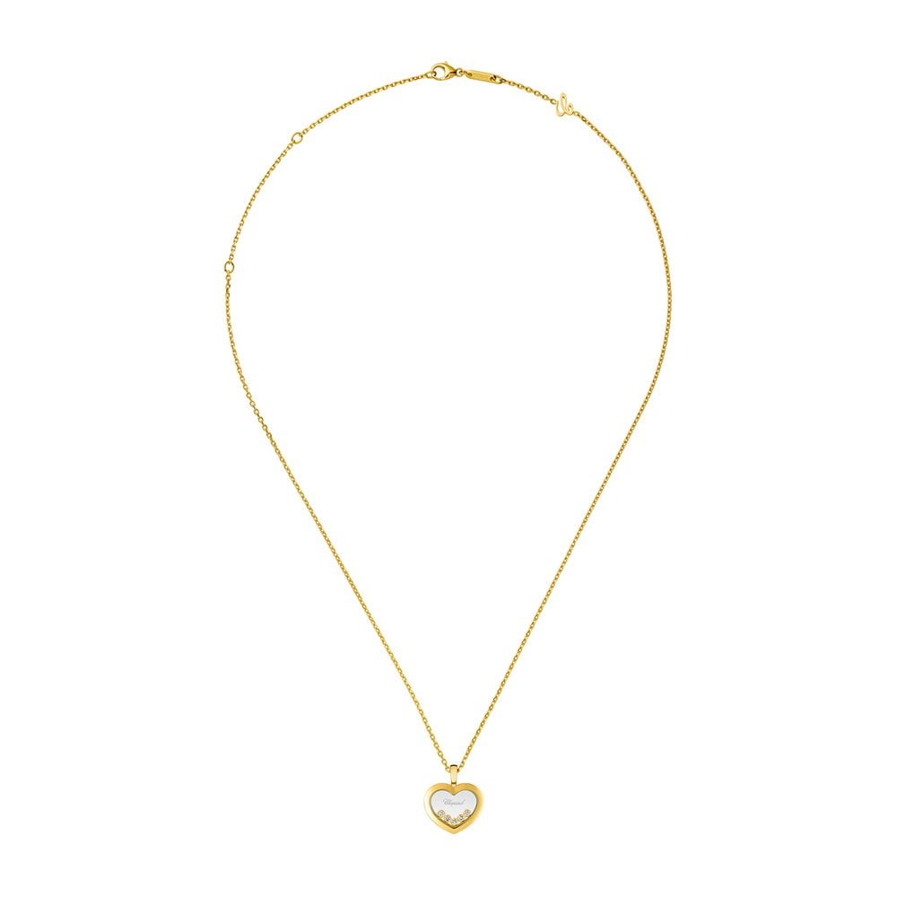 Happy Diamonds 18ct Yellow Gold Heart Pendant