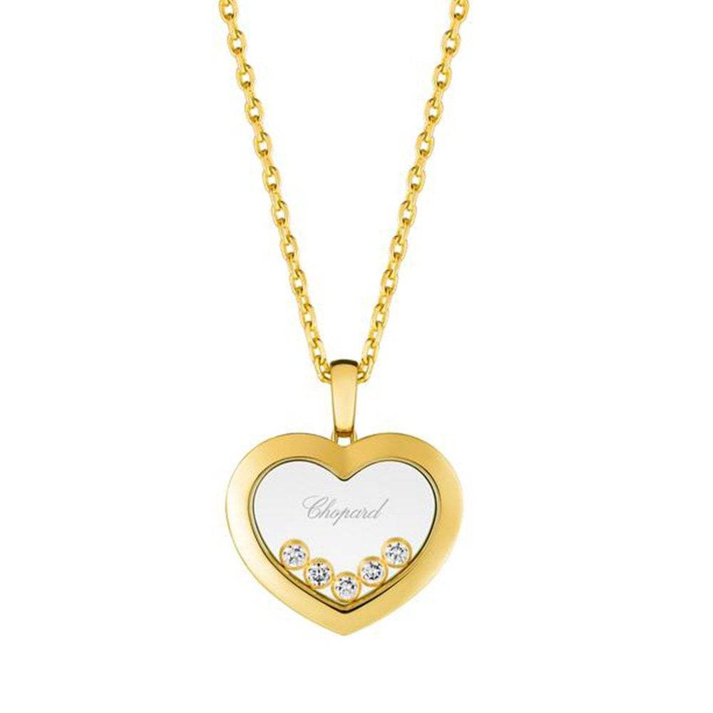 Chopard Happy Diamonds 18ct Yellow Gold Heart Pendant - Berry's Jewellers