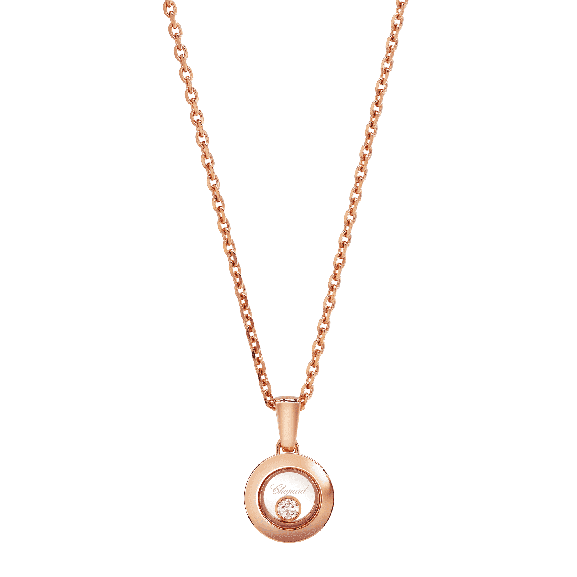 Happy Diamonds Icons 18ct Rose Gold Round Pendant