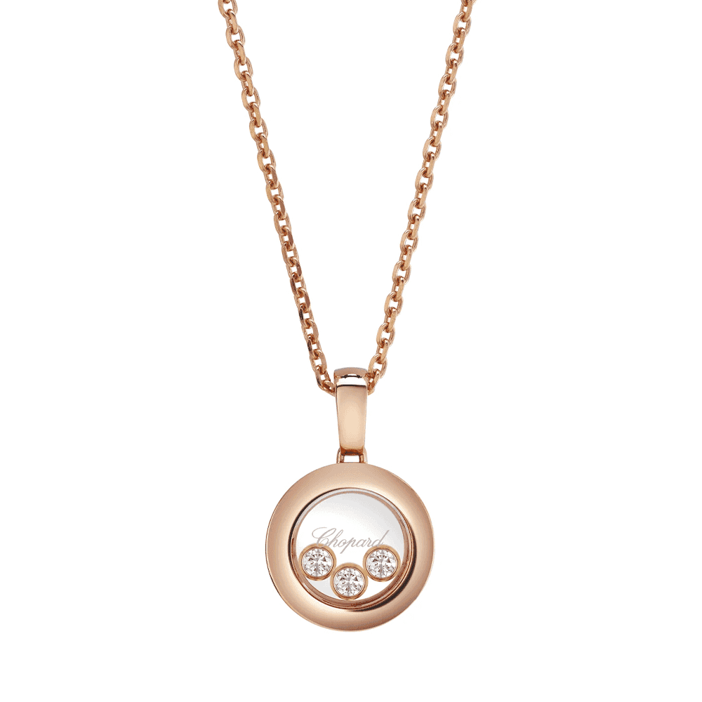 Happy Diamonds Icons 18ct Rose Gold Round Pendant