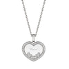 Chopard Happy Diamonds Icons 18ct White Gold Diamond Heart Pendant - Berry's Jewellers