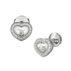 Chopard Happy Diamonds Icons 18ct White Gold Heart Earrings - Berry's Jewellers