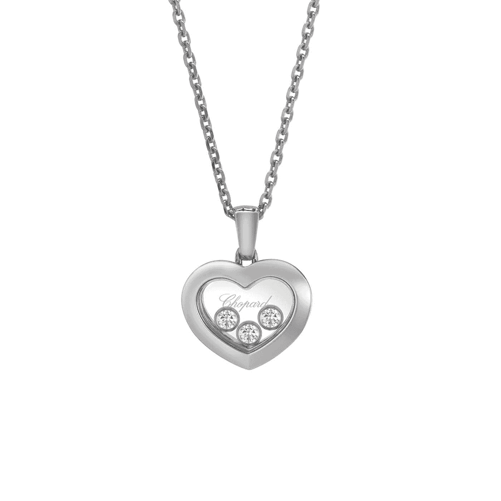 Happy Diamonds Icons 18ct White Gold Heart Pendant