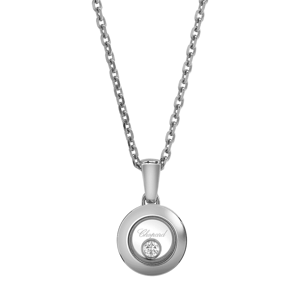 Happy Diamonds Icons 18ct White Gold Round Pendant