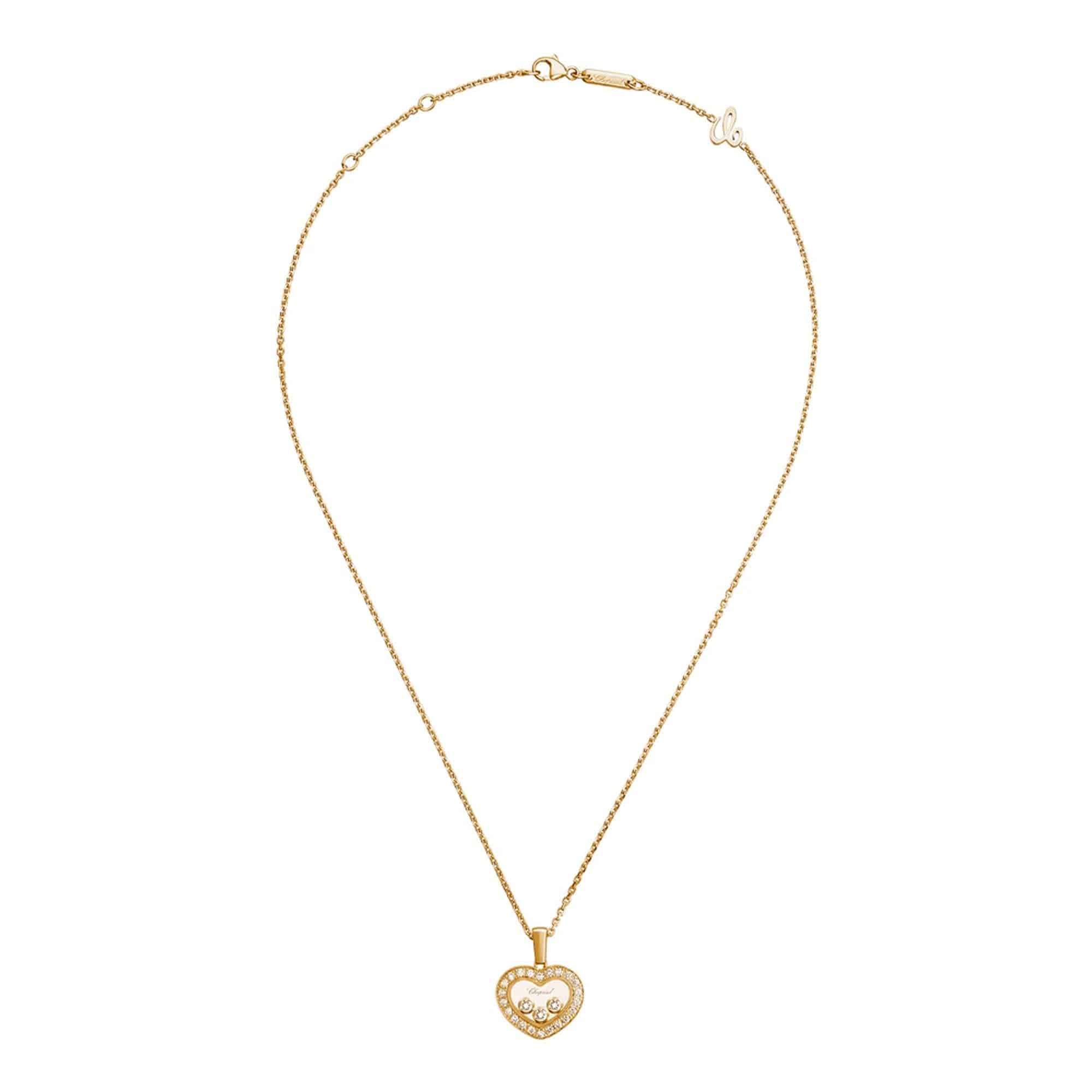 Happy Diamonds Icons 18ct Yellow Gold Diamond Heart Pendant