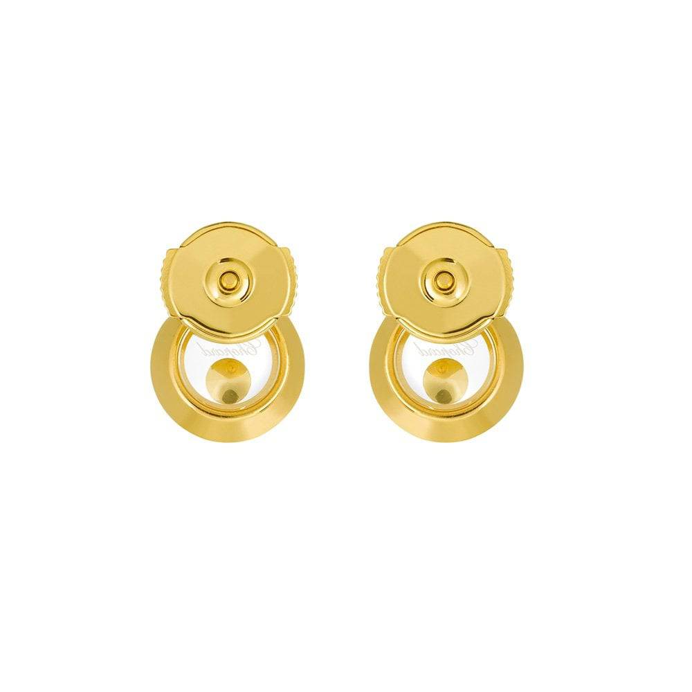 Chopard Happy Diamonds Icons 18ct Yellow Gold Round Earrings - Berry's Jewellers