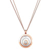 Chopard Happy Diamonds Spirit 18ct Rose and White Gold Pendant - Berry's Jewellers