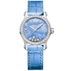 Chopard Happy Sport 30mm Floating Diamond Blue Mother of Pearl Dial & Bezel Watch - Berry's Jewellers