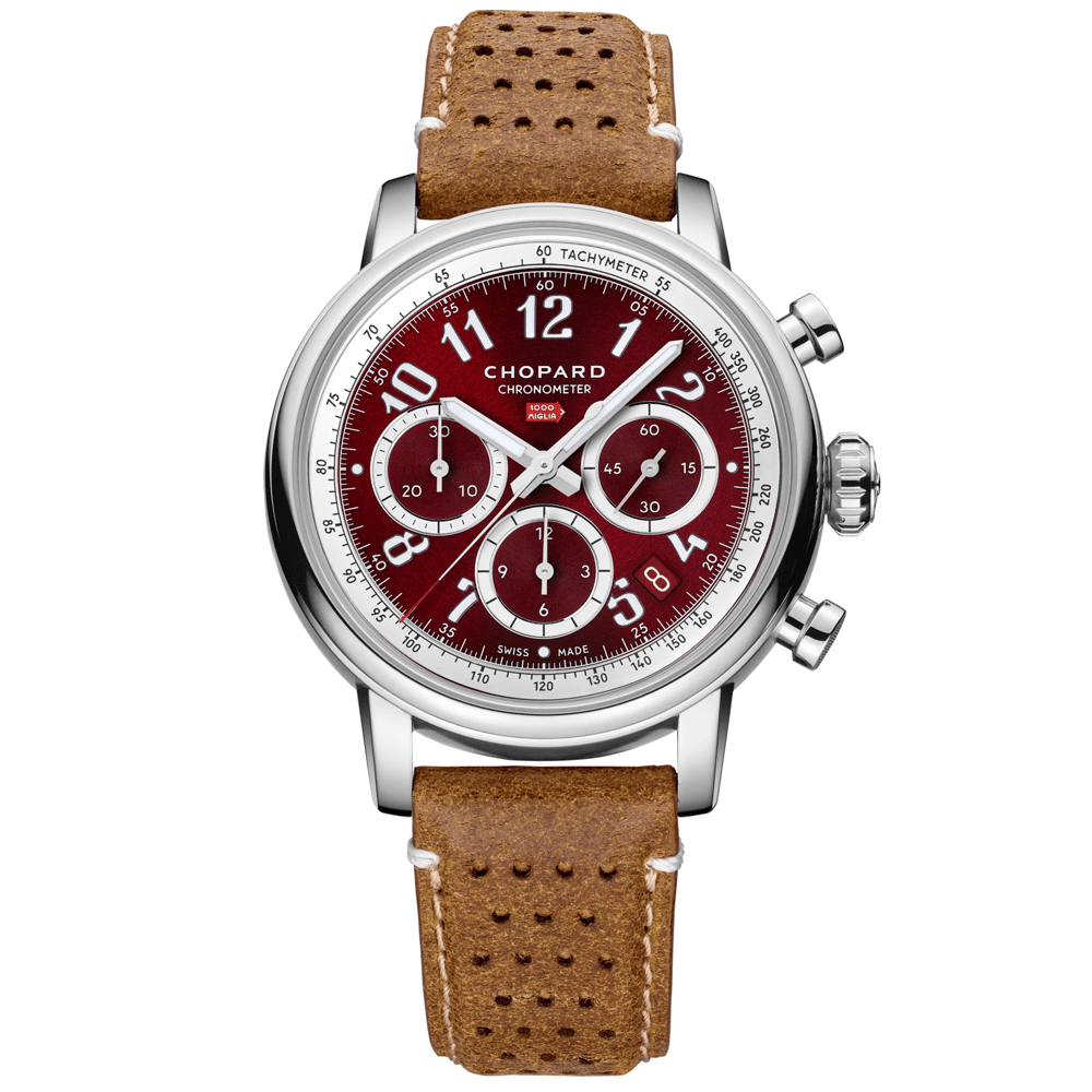 Chopard Mille Miglia Classic 40.5mm Chronograph Steel Automatic Strap Watch - Berry's Jewellers