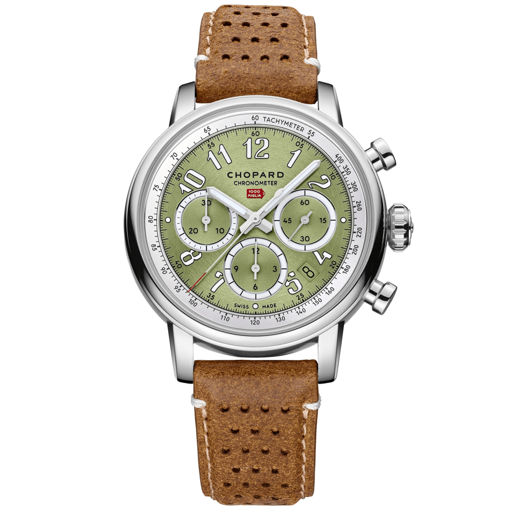 Chopard Mille Miglia Classic 40.5mm  Chronograph Steel Automatic Strap Watch - Berry's Jewellers