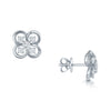 Berry's 18ct White Gold Quatrefoil Diamond Set Stud Earrings - Berry's Jewellers