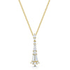 18ct Yellow Gold Diamond Vintage Style Pendant