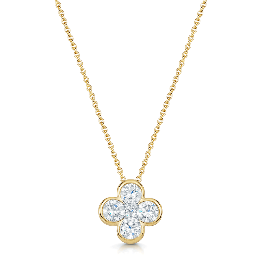 18ct Yellow Gold Diamond Pendant