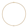 Aria 18ct Yellow Gold Necklace With Diamond Set Rondel