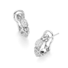 FOPE Eka 18ct White Gold Diamond Set Half Hoop Earrings - Berry's Jewellers