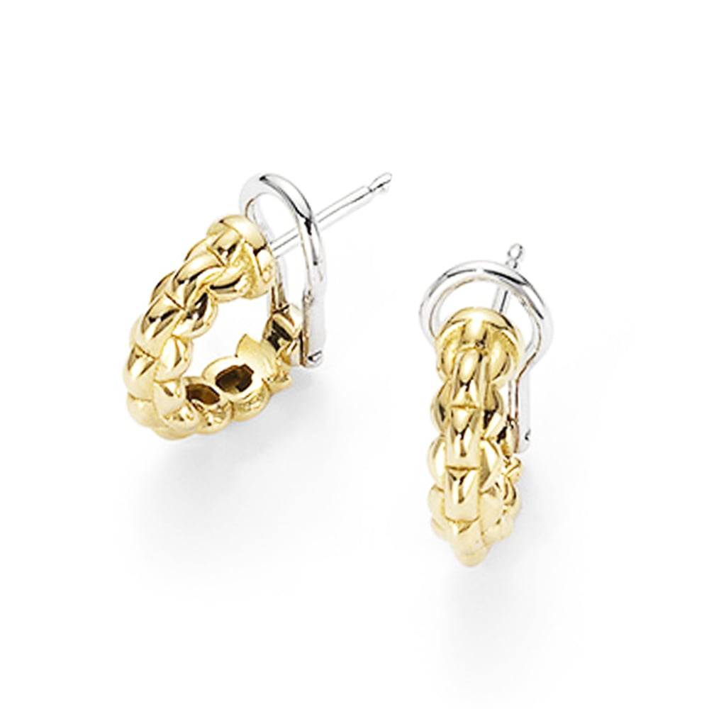 FOPE Eka 18ct Yellow Gold Half Hoop Earrings - Berry's Jewellers