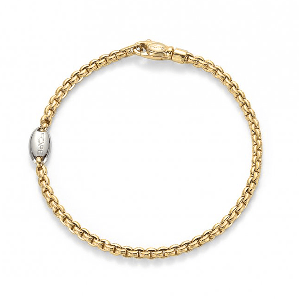 FOPE Eka 18ct Yellow Gold Slim Bracelet - Berry's Jewellers