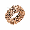 FOPE Flex'it Essentials 18ct Rose Gold Wide Ring - Berry's Jewellers