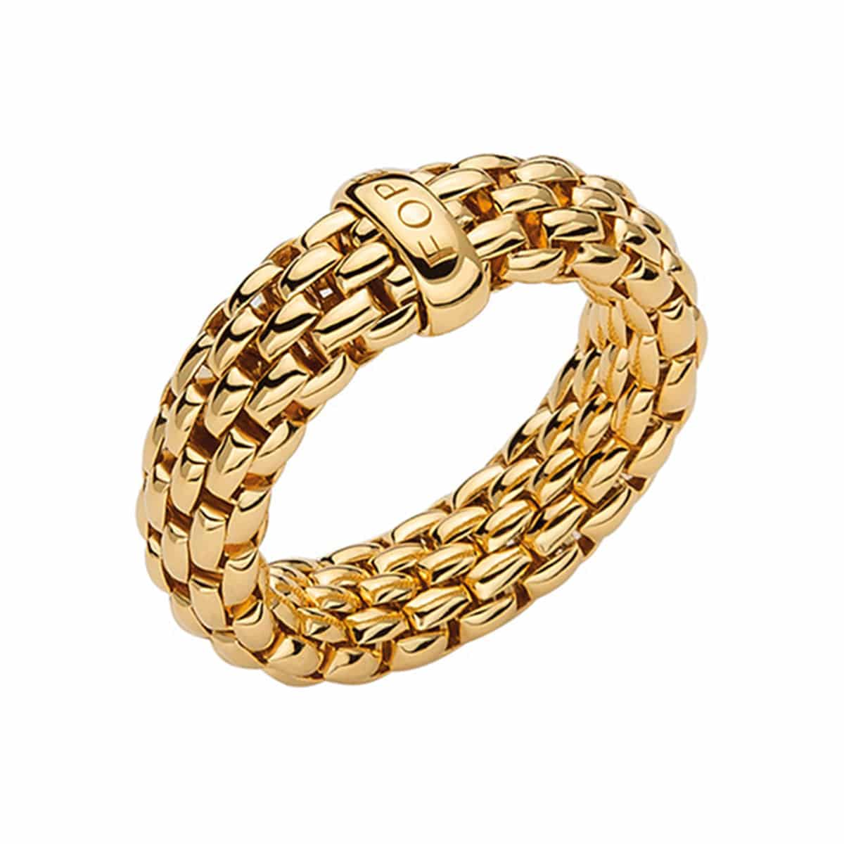 FOPE Flex'it Essentials 18ct Yellow Gold Ring - Berry's Jewellers