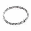 FOPE Flex'it Vendome 18ct White Gold Bracelet With Single Diamond Set Rondel - Berry's Jewellers