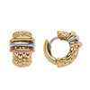 FOPE Panorama 18ct Yellow Gold Hoop Earrings with Multi-Tone Rondels - Berry's Jewellers