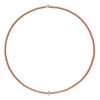 FOPE Prima 18ct Rose Gold Necklace With Diamond Set Rondel - Berry's Jewellers