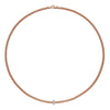 Prima 18ct Rose Gold Necklace With Diamond Set Rondel