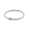 FOPE Prima 18ct White Gold Bracelet With Five Diamond Set Rondels - Berry's Jewellers