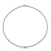 Prima 18ct White Gold Necklet With Five Diamond Set Rondels