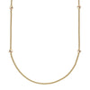 Prima 18ct Yellow Gold Long Necklace With Multi-Tone Gold Rondels