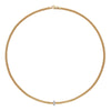 Prima 18ct Yellow Gold Necklace With Diamond Set Rondel