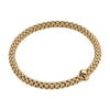 Solo 18ct Yellow Gold Bracelet With Single Diamond Set Rondel