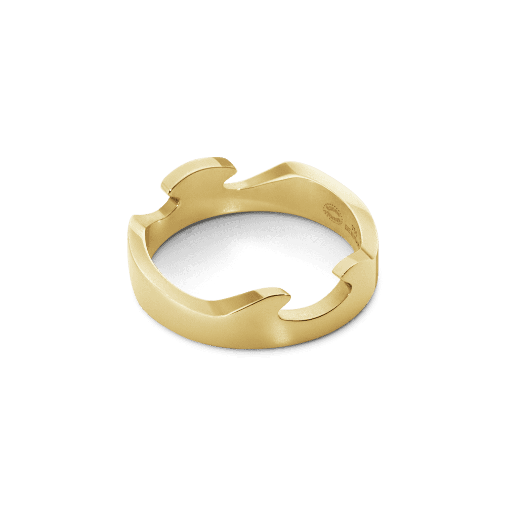 Georg Jensen 18ct Yellow Gold Fusion End Ring - Berry's Jewellers