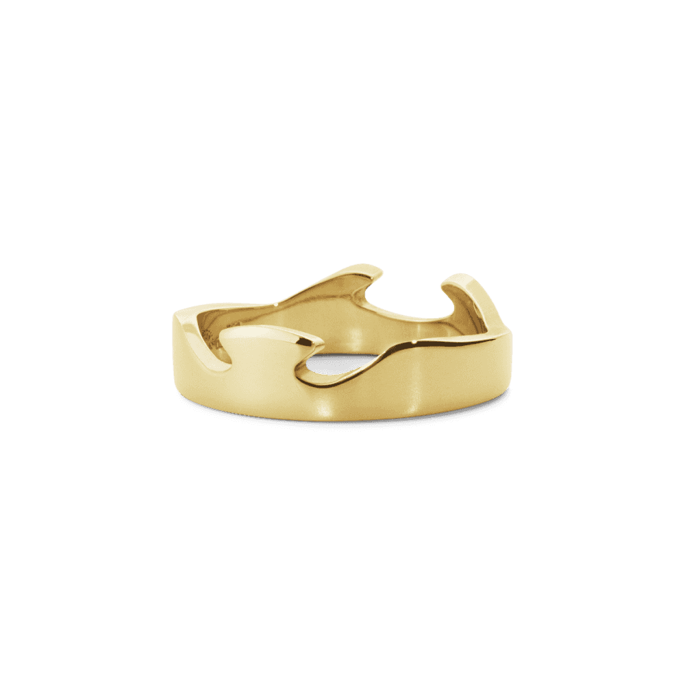 Georg Jensen 18ct Yellow Gold Fusion End Ring - Berry's Jewellers