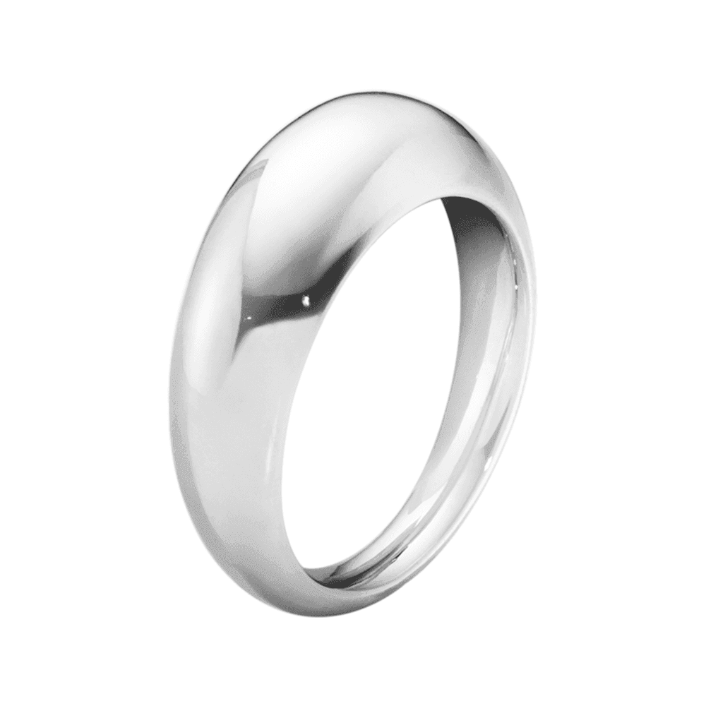 Georg Jensen Curve Sterling Silver Slim Ring - Berry's Jewellers