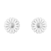 Georg Jensen Daisy Silver And White Enamel Stud Earrings - Berry's Jewellers