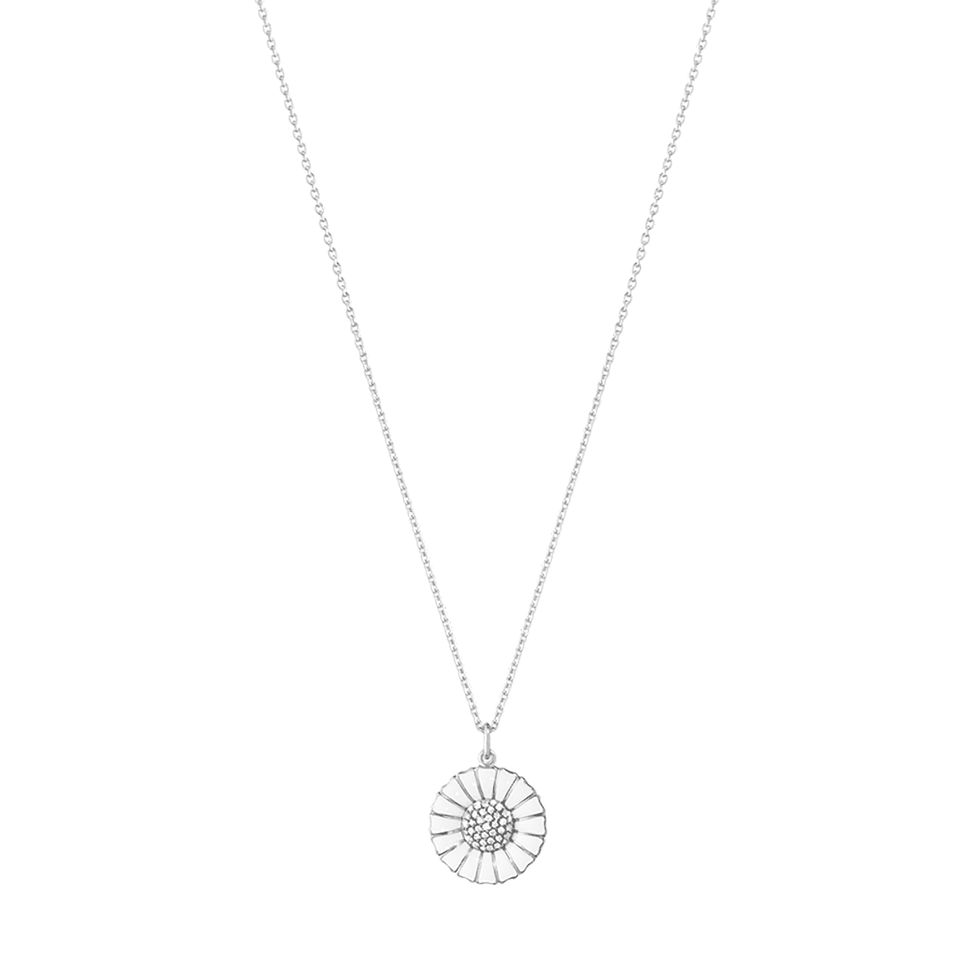 Georg Jensen Daisy Sterling Silver And Diamond Necklace - Berry's Jewellers