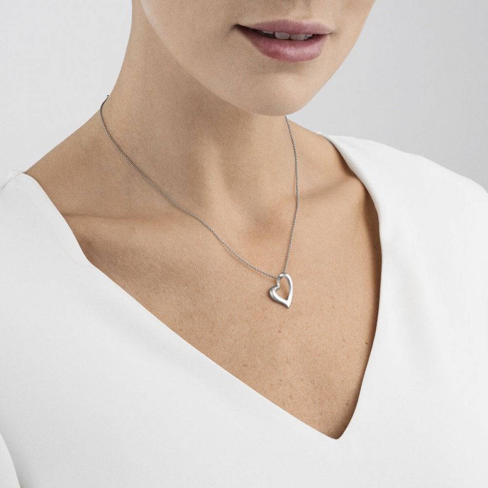 Georg Jensen Hearts Sterling Silver Pendant - Berry's Jewellers