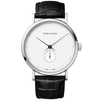 Georg Jensen Koppel 38mm White Dial Black Alligator Strap Watch - Berry's Jewellers