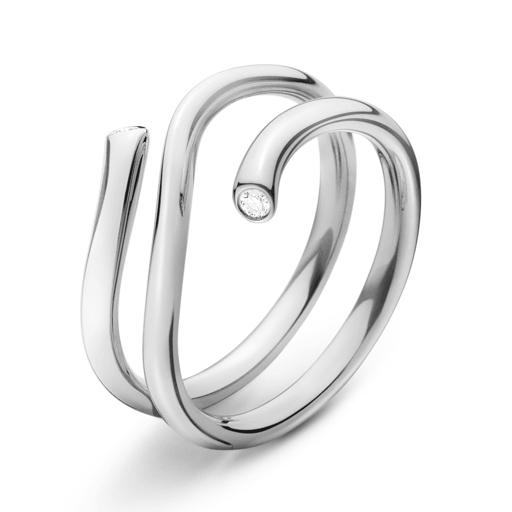 Georg Jensen Magic 18ct White Gold Diamond Set Ring - Berry's Jewellers