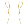 Georg Jensen Mercy 18ct Yellow Gold Drop Hoop Earrings - Berry's Jewellers