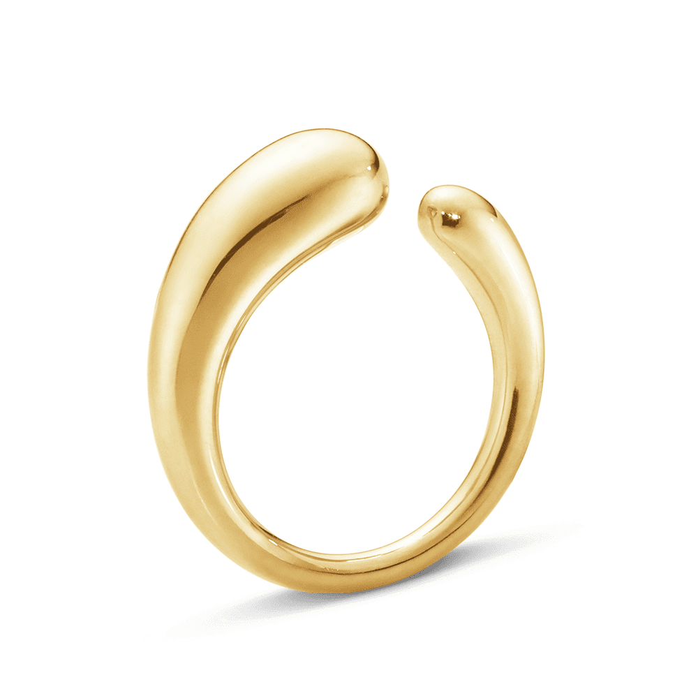 Georg Jensen Mercy 18ct Yellow Gold Plain Ring - Berry's Jewellers