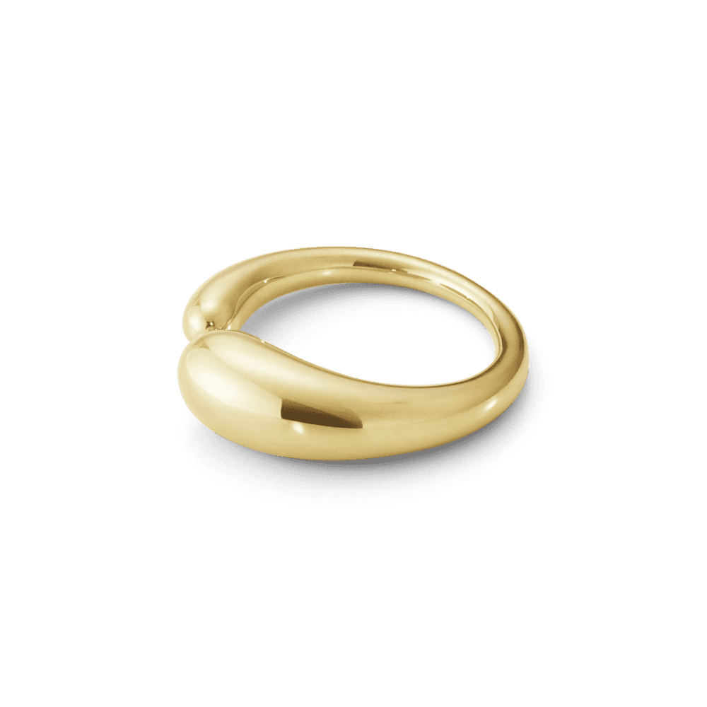 Georg Jensen Mercy 18ct Yellow Gold Plain Ring - Berry's Jewellers