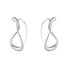 Georg Jensen Mercy Silver Small Earhoops - Berry's Jewellers