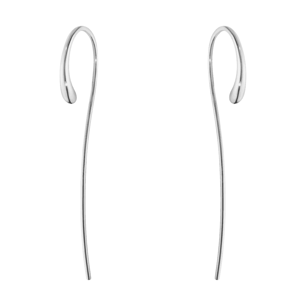 Georg Jensen Mercy Sterling Silver Long Drop Earrrings - Berry's Jewellers